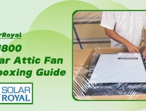 Unboxing a New SR1800 Solar Attic Fan